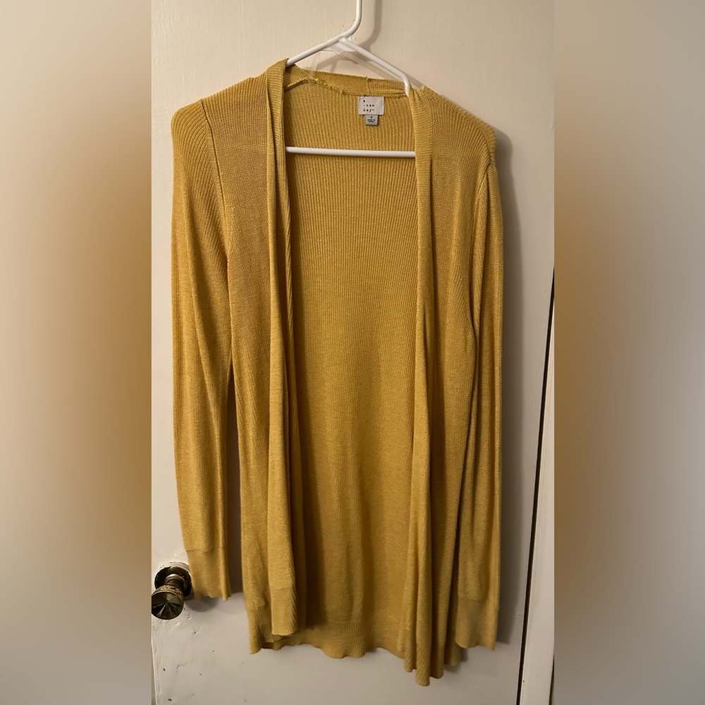 A New Day Target brand Yellow cardigan. Size small.
